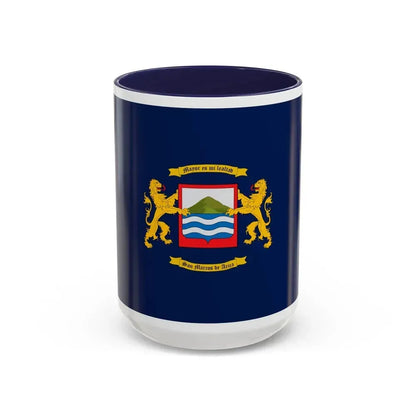 Flag of Arica Chile - Accent Coffee Mug 15oz Navy - Go Mug Yourself
