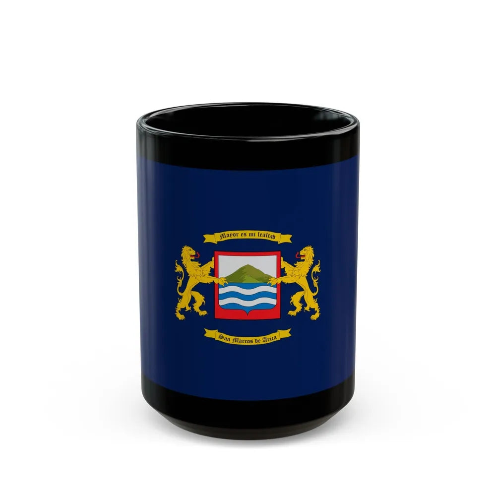 Flag of Arica Chile - Black Coffee Mug-15oz-Go Mug Yourself