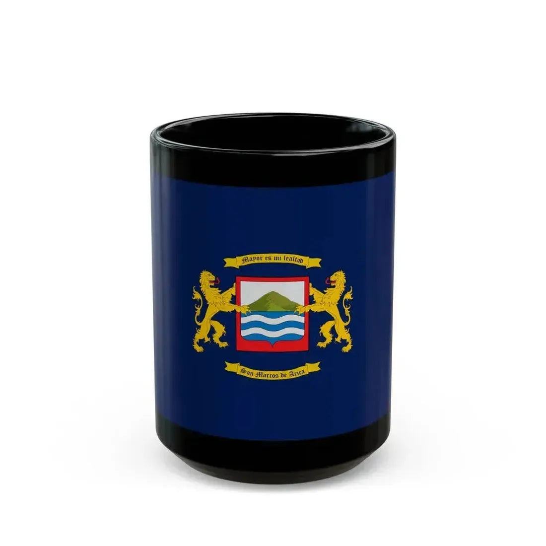 Flag of Arica Chile - Black Coffee Mug 15oz - Go Mug Yourself