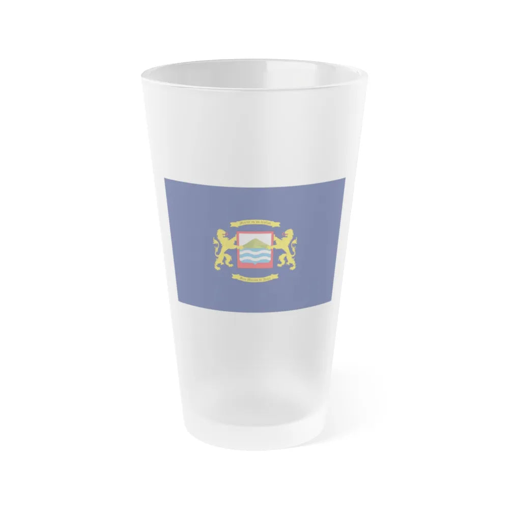 Flag of Arica Chile - Frosted Pint Glass 16oz-16oz-Frosted-Go Mug Yourself