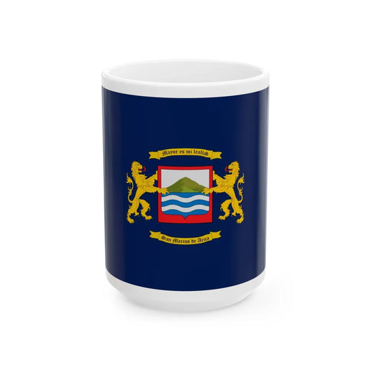 Flag of Arica Chile - White Coffee Mug-15oz-Go Mug Yourself