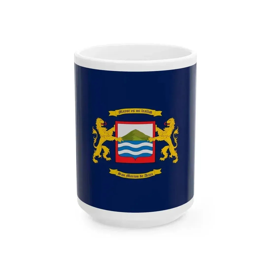 Flag of Arica Chile - White Coffee Mug 15oz - Go Mug Yourself