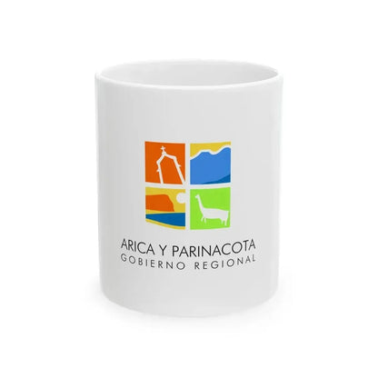 Flag of Arica y Parinacota Chile (Chile) White Coffee Mug 11oz - Go Mug Yourself