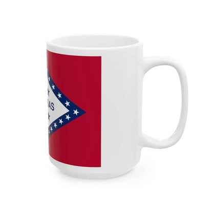 Flag of Arkansas 1923 (United States) White Coffee Mug - Go Mug Yourself