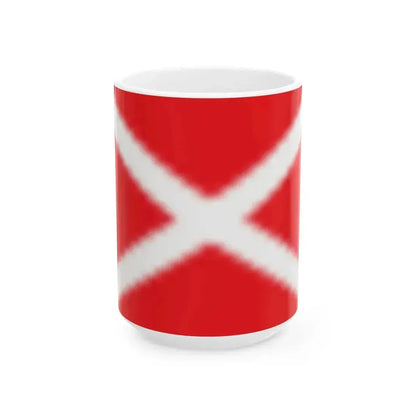 Flag of Arkhangelsk oblast proposal var 1 (Russia) White Coffee Mug 15oz - Go Mug Yourself