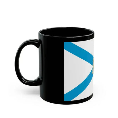 Flag of Arkhangelsk Oblast Russia - Black Coffee Mug - Go Mug Yourself