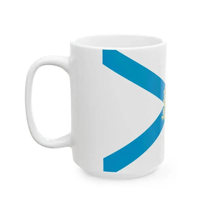 Flag of Arkhangelsk Oblast (Russia) White Coffee Mug - Go Mug Yourself