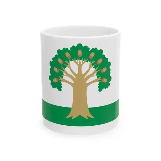 Flag of Arkhangelsky rayon (Russia) White Coffee Mug 11oz - Go Mug Yourself