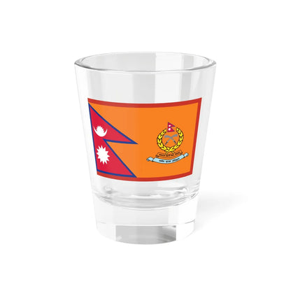 Flag of Armed Police Force Nepal ceremonial (Nepal) Shot Glass 1.5oz 1.5oz - Go Mug Yourself