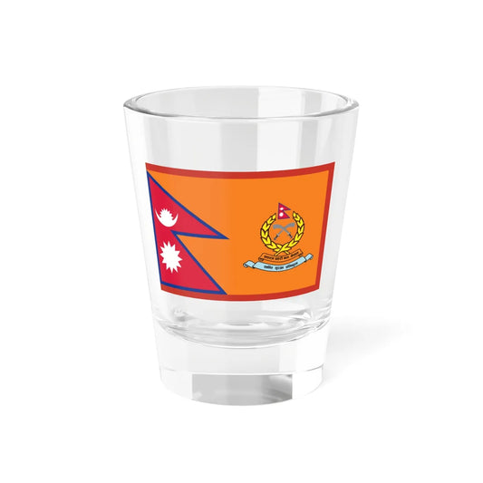 Flag of Armed Police Force Nepal ceremonial (Nepal) Shot Glass 1.5oz 1.5oz - Go Mug Yourself