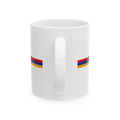 Flag of Armenia bar (Armenia) White Coffee Mug - Go Mug Yourself