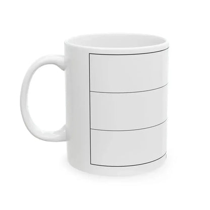 Flag of Armenia colouring page (Armenia) White Coffee Mug - Go Mug Yourself