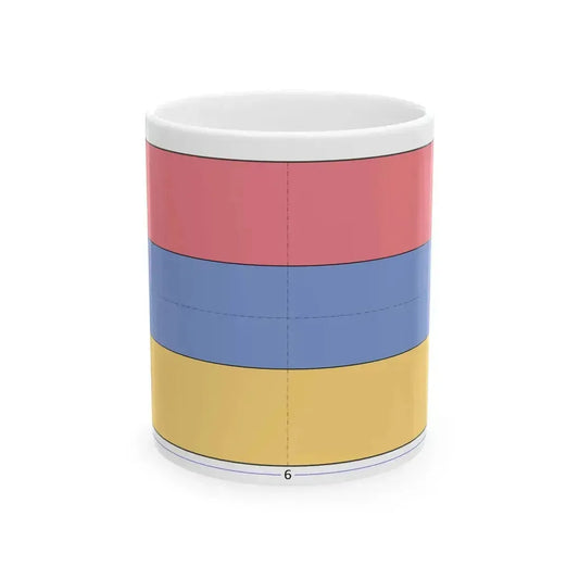 Flag of Armenia construction sheet (Armenia) White Coffee Mug 11oz - Go Mug Yourself