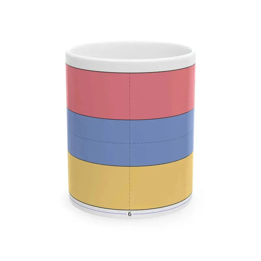 Flag of Armenia construction sheet (Armenia) White Coffee Mug 11oz - Go Mug Yourself
