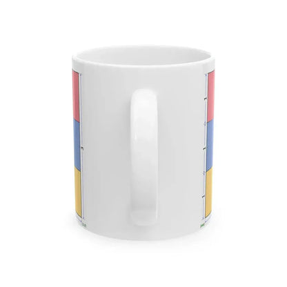 Flag of Armenia construction sheet (Armenia) White Coffee Mug - Go Mug Yourself