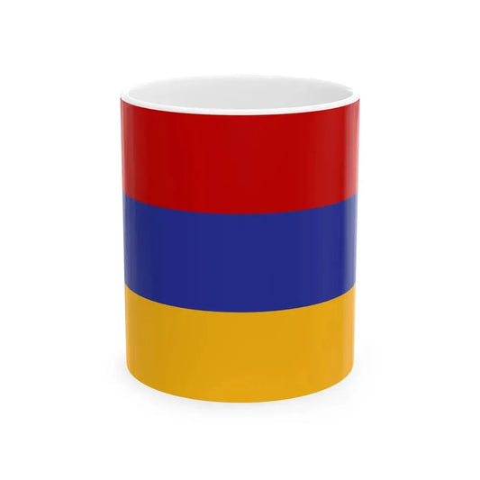 Flag of Armenia Soviet colors (Armenia) White Coffee Mug 11oz - Go Mug Yourself