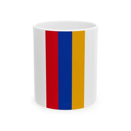 Flag of Armenia vertical (Armenia) White Coffee Mug 11oz - Go Mug Yourself
