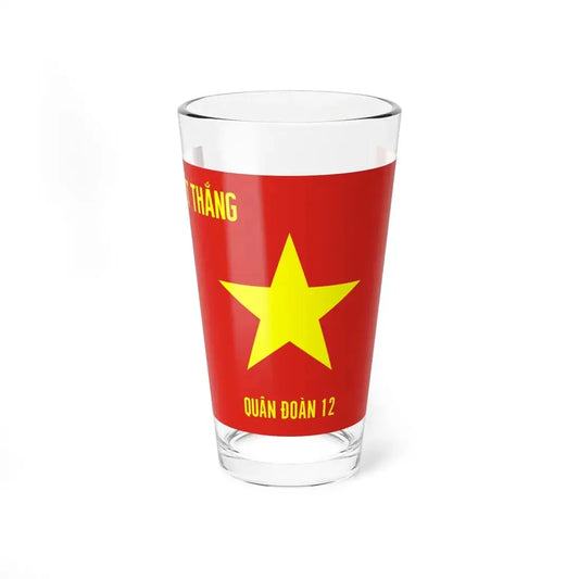 Flag of Army Corps 12 Vietnam (Vietnam) Pint Glass 16oz 16oz - Go Mug Yourself