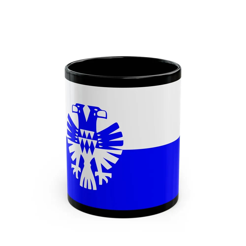 Flag of Arnhem the capital city of the largest province of Gelderland Netherlands - Black Coffee Mug-11oz-Go Mug Yourself