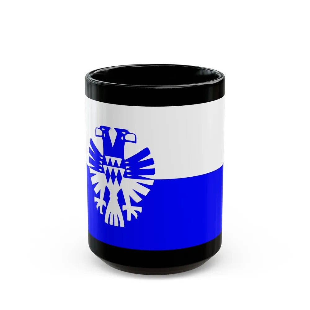 Flag of Arnhem the capital city of the largest province of Gelderland Netherlands - Black Coffee Mug-15oz-Go Mug Yourself