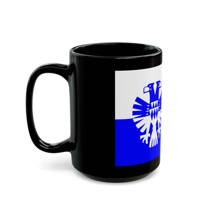 Flag of Arnhem the capital city of the largest province of Gelderland Netherlands - Black Coffee Mug-Go Mug Yourself