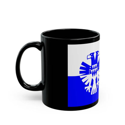 Flag of Arnhem the capital city of the largest province of Gelderland Netherlands - Black Coffee Mug-Go Mug Yourself