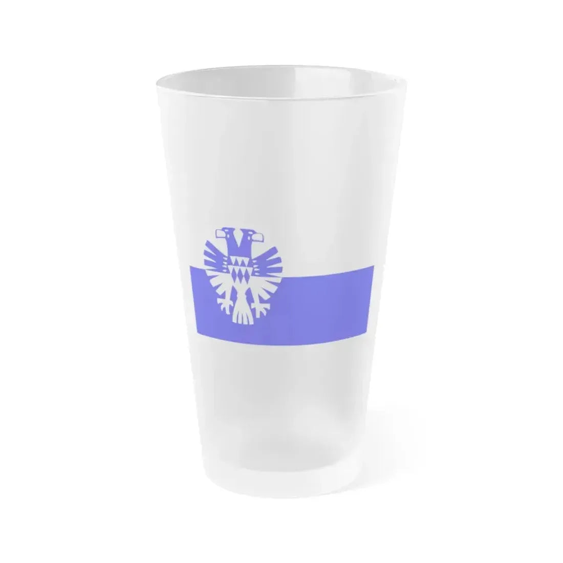 Flag of Arnhem the capital city of the largest province of Gelderland Netherlands - Frosted Pint Glass 16oz 16oz Frosted - Go Mug Yourself