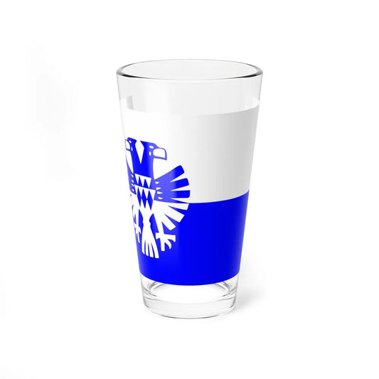 Flag of Arnhem the capital city of the largest province of Gelderland Netherlands - Pint Glass 16oz-16oz-Go Mug Yourself