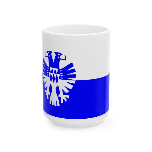 Flag of Arnhem the capital city of the largest province of Gelderland Netherlands - White Coffee Mug-15oz-Go Mug Yourself