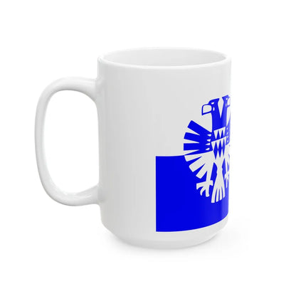 Flag of Arnhem the capital city of the largest province of Gelderland Netherlands - White Coffee Mug-Go Mug Yourself