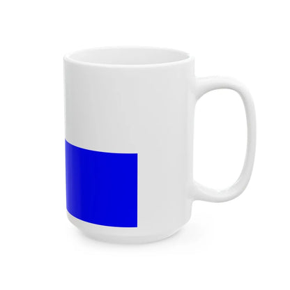 Flag of Arnhem the capital city of the largest province of Gelderland Netherlands - White Coffee Mug-Go Mug Yourself