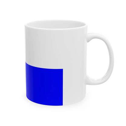 Flag of Arnhem the capital city of the largest province of Gelderland Netherlands - White Coffee Mug-Go Mug Yourself