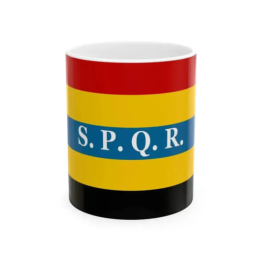 Flag of Aromanians in 1848 (Oman) White Coffee Mug 11oz - Go Mug Yourself