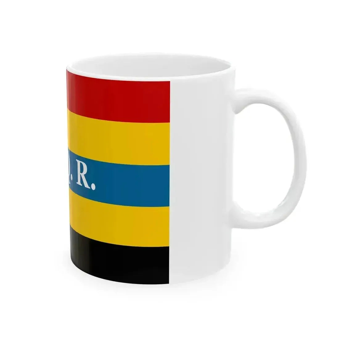 Flag of Aromanians in 1848 (Oman) White Coffee Mug - Go Mug Yourself