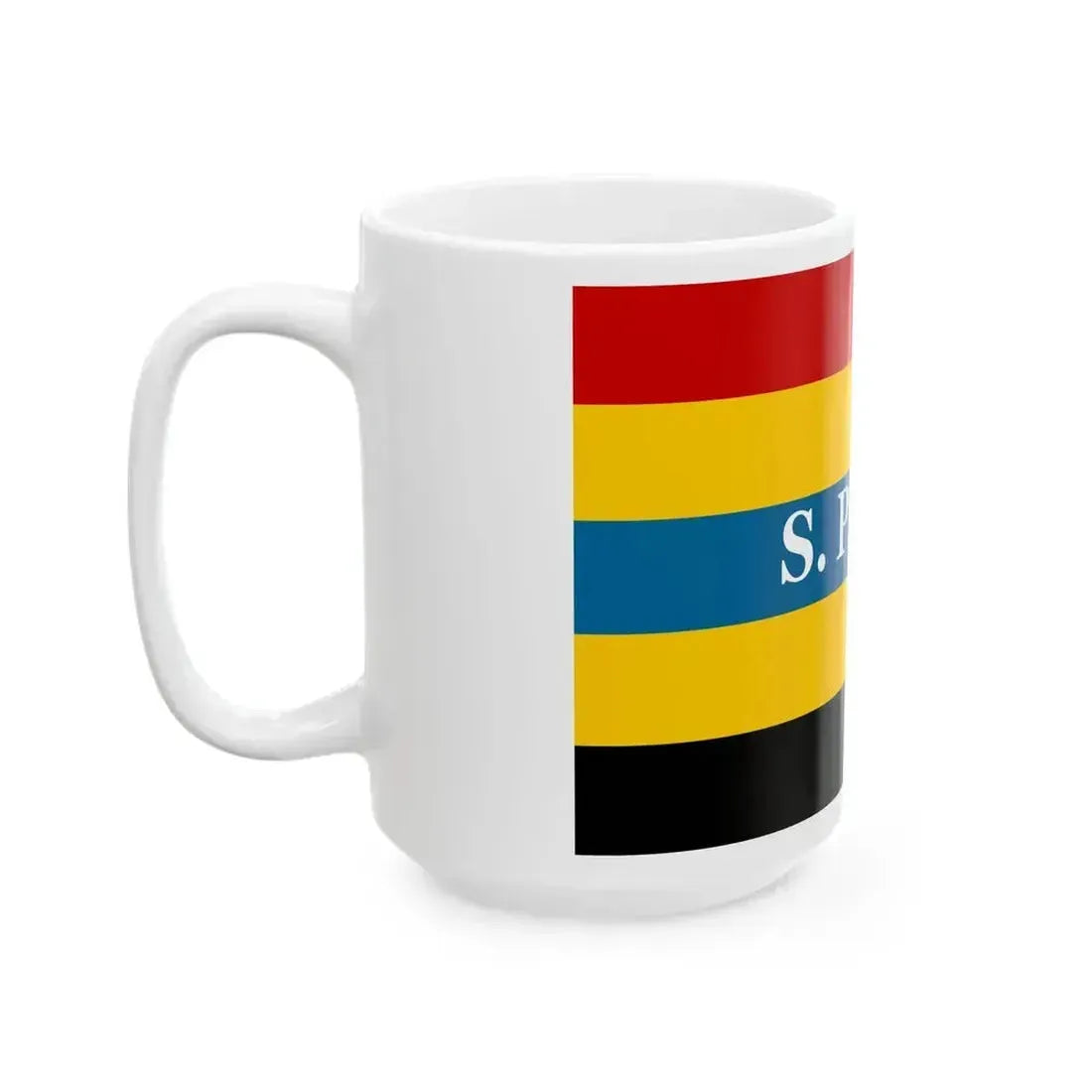 Flag of Aromanians in 1848 (Oman) White Coffee Mug - Go Mug Yourself