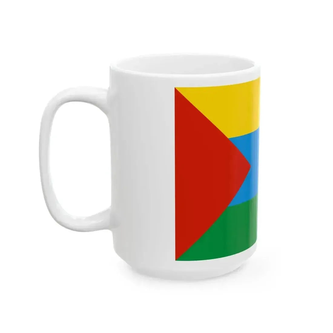 Flag of Aromashevsky rayon Tyumen oblast 2003 (Russia) White Coffee Mug - Go Mug Yourself