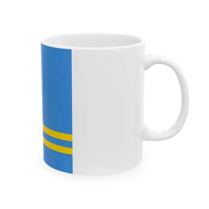 Flag of Aruba 1-1 (Netherlands) White Coffee Mug - Go Mug Yourself