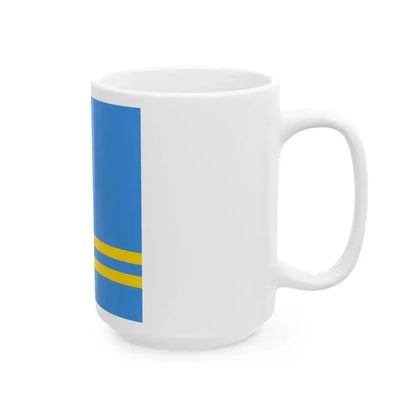 Flag of Aruba 1-1 (Netherlands) White Coffee Mug - Go Mug Yourself