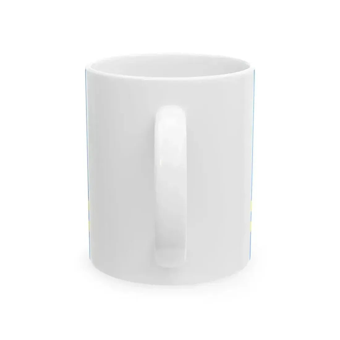 Flag of Aruba construction (Netherlands) White Coffee Mug - Go Mug Yourself