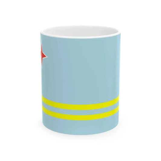 Flag of Aruba WFB 2000 (Netherlands) White Coffee Mug 11oz - Go Mug Yourself