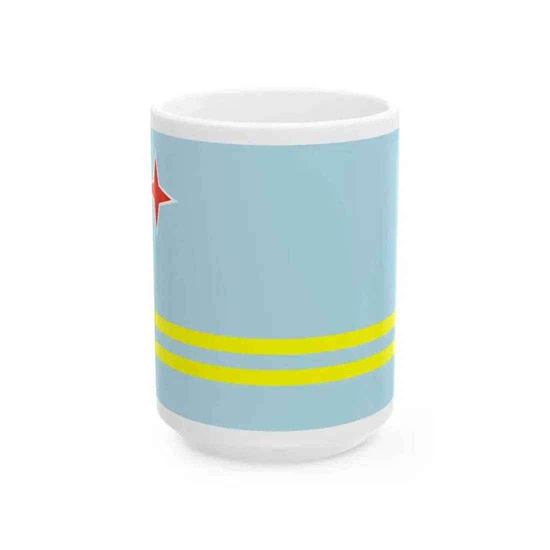 Flag of Aruba WFB 2000 (Netherlands) White Coffee Mug 15oz - Go Mug Yourself