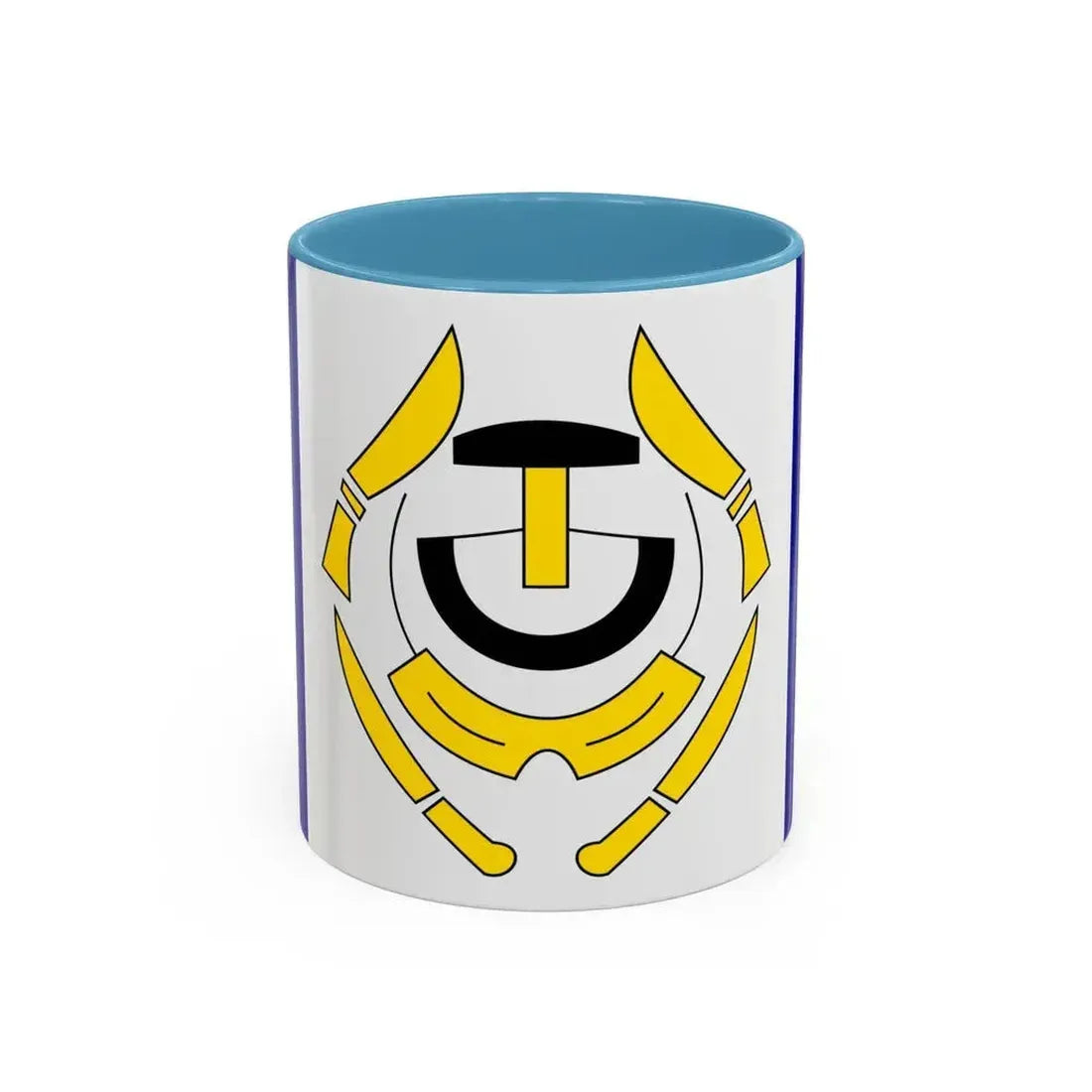 Flag of Arviat Canada - Accent Coffee Mug 11oz Light Blue - Go Mug Yourself