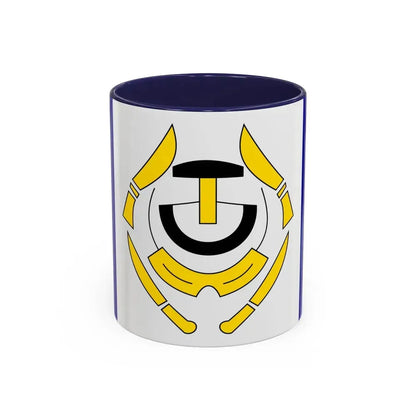 Flag of Arviat Canada - Accent Coffee Mug 11oz Navy - Go Mug Yourself