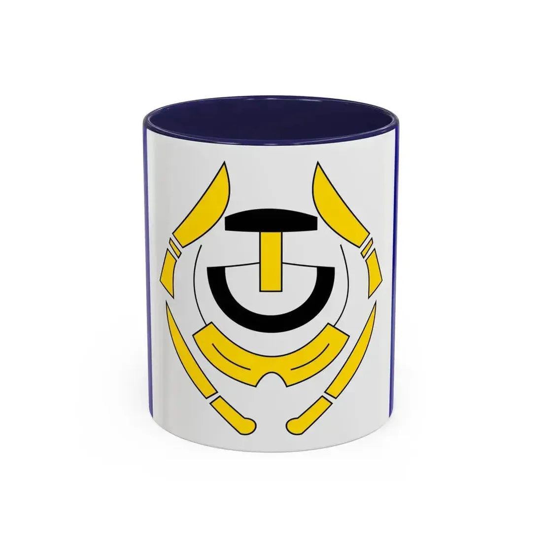 Flag of Arviat Canada - Accent Coffee Mug 11oz Navy - Go Mug Yourself