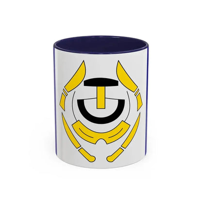 Flag of Arviat Canada - Accent Coffee Mug 11oz Navy - Go Mug Yourself