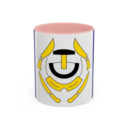 Flag of Arviat Canada - Accent Coffee Mug 11oz Pink - Go Mug Yourself