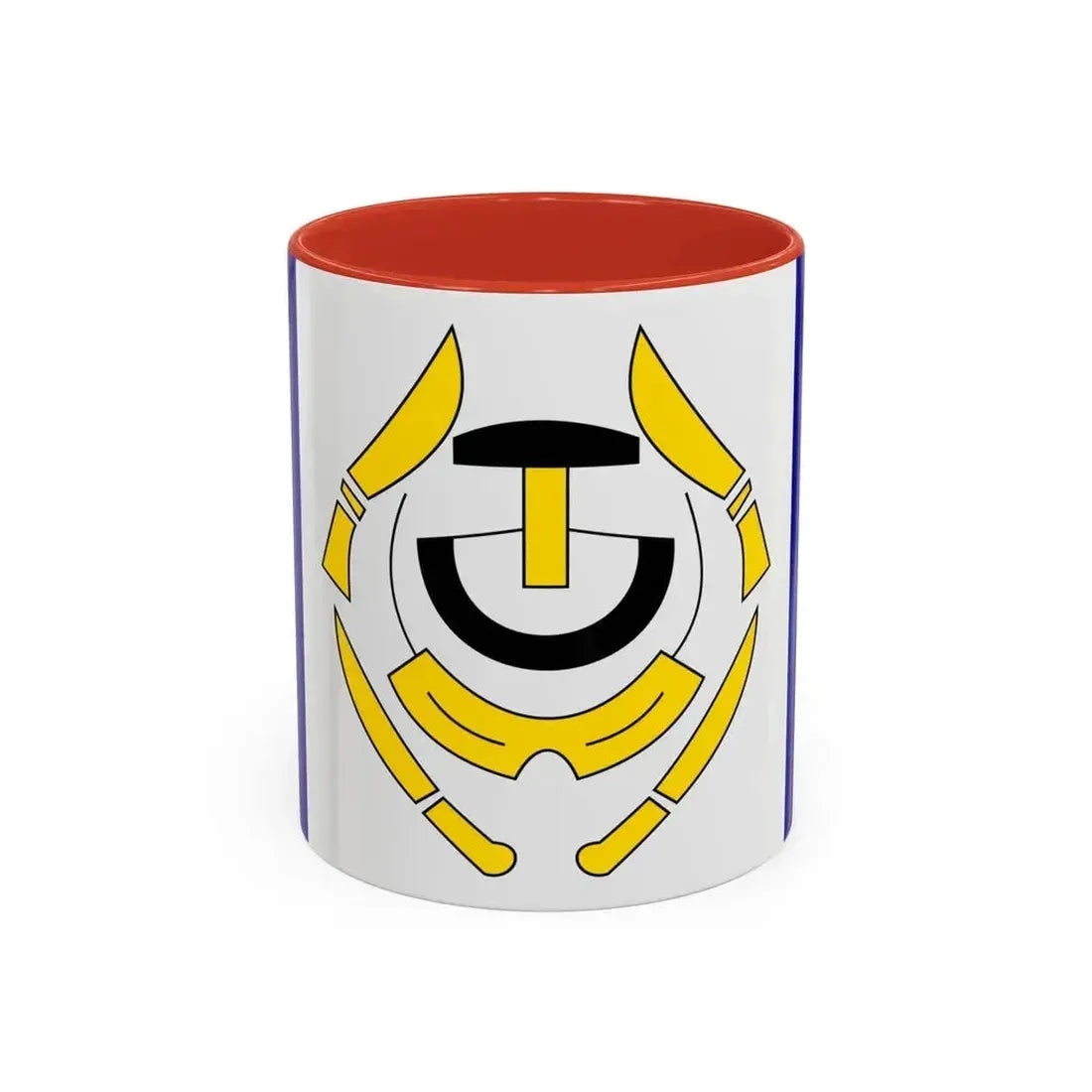 Flag of Arviat Canada - Accent Coffee Mug 11oz Red - Go Mug Yourself