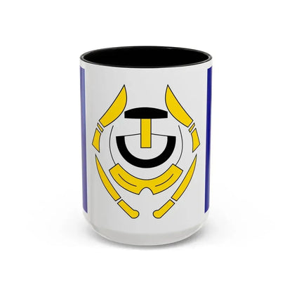 Flag of Arviat Canada - Accent Coffee Mug 15oz Black - Go Mug Yourself