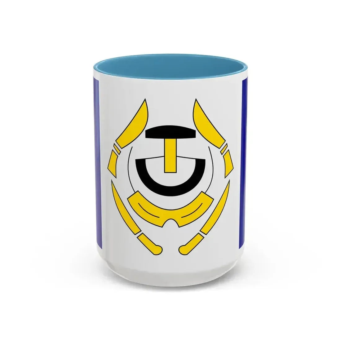 Flag of Arviat Canada - Accent Coffee Mug 15oz Light Blue - Go Mug Yourself