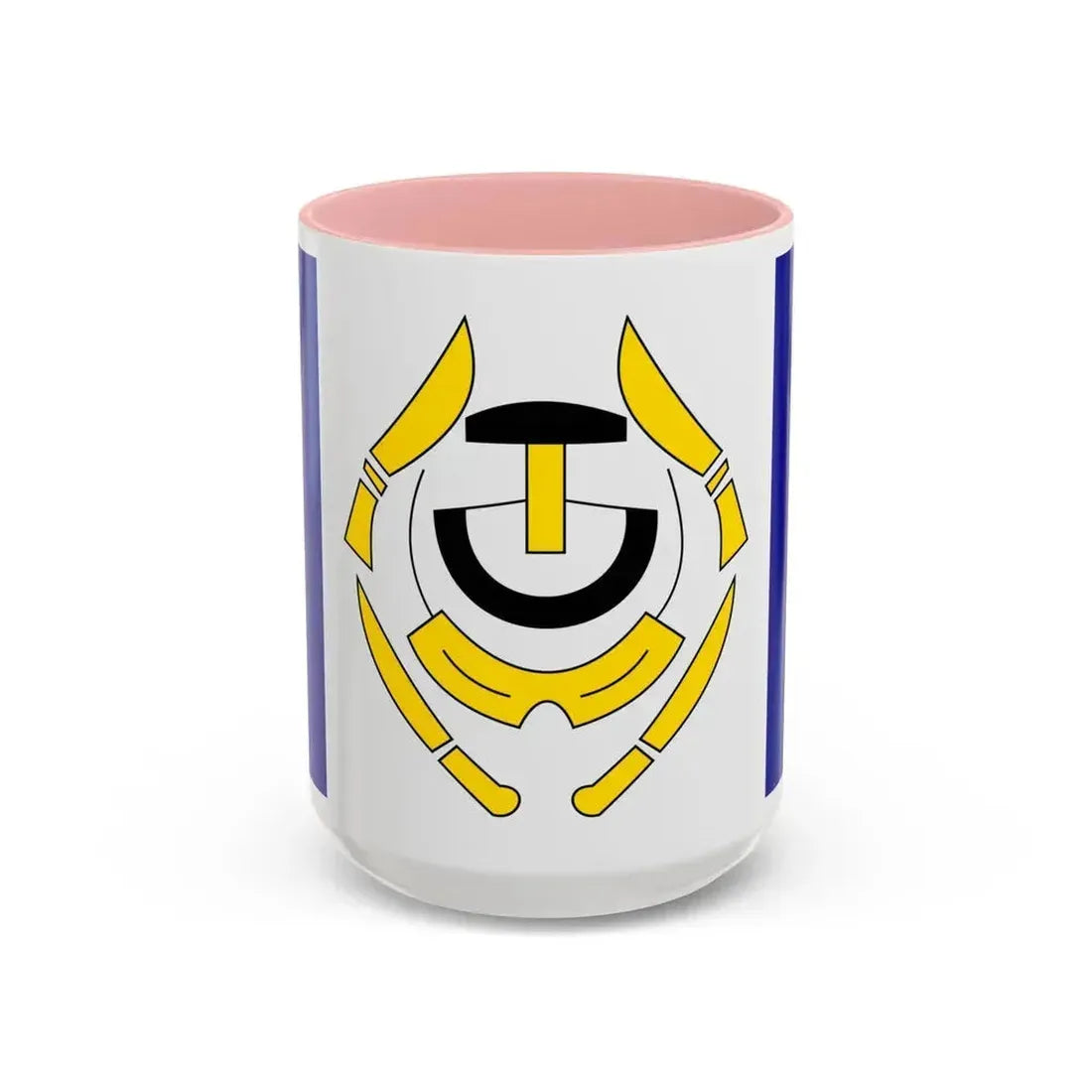 Flag of Arviat Canada - Accent Coffee Mug 15oz Pink - Go Mug Yourself